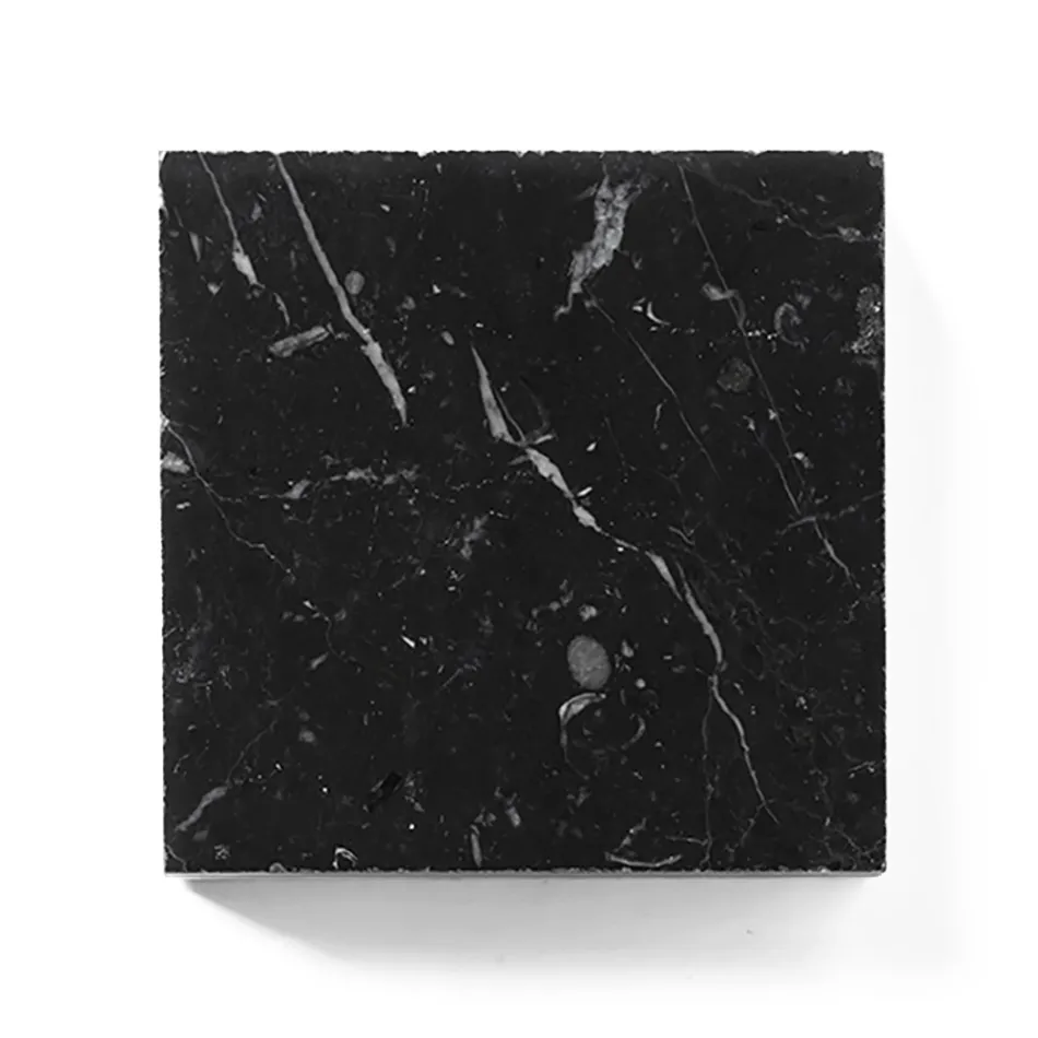 Tavolino da Salotto con Piano Rotondo in Marmo Made in Italy - Makino Viadurini