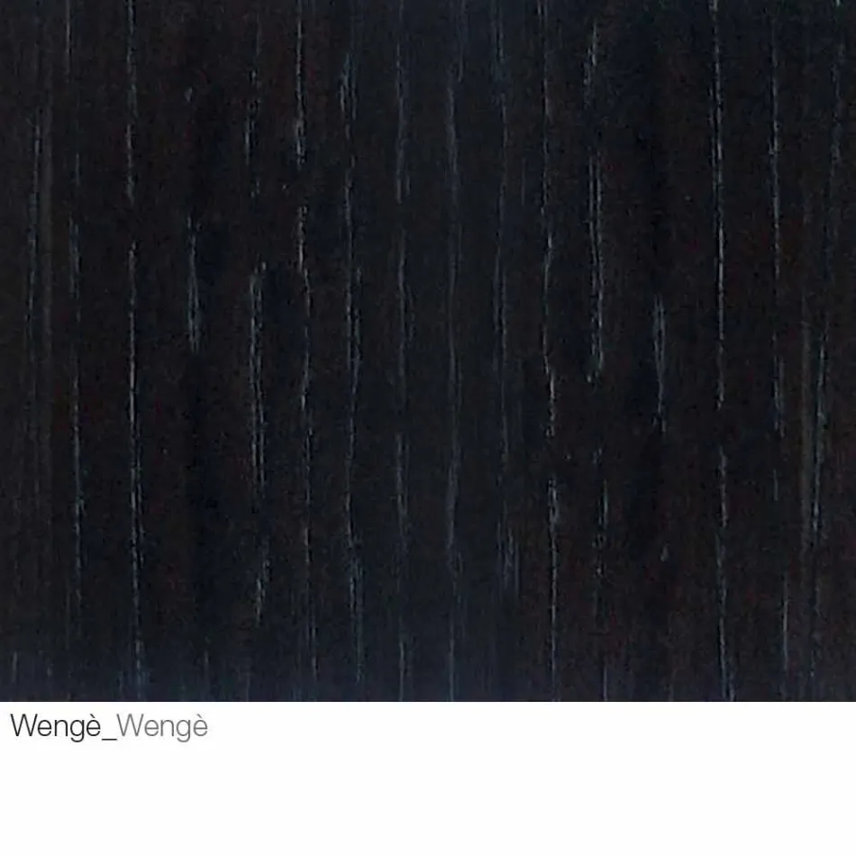 Tavolino da Salotto con Piano Tondo in Legno Realizzato in Italia - Montebianco Viadurini