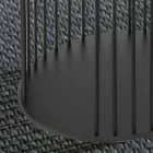 Tavolino da Salotto con Piano Tondo in Legno Realizzato in Italia - Montebianco Viadurini