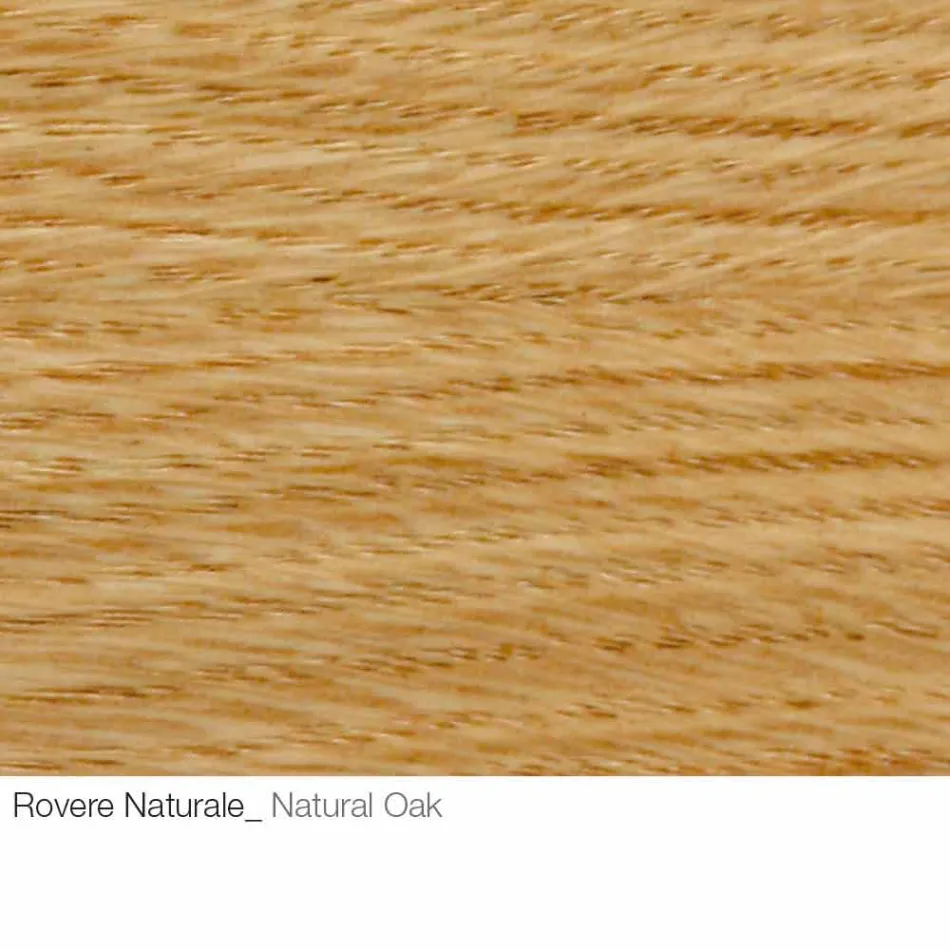 Tavolino da Salotto con Piano Tondo in Legno Realizzato in Italia - Montebianco Viadurini