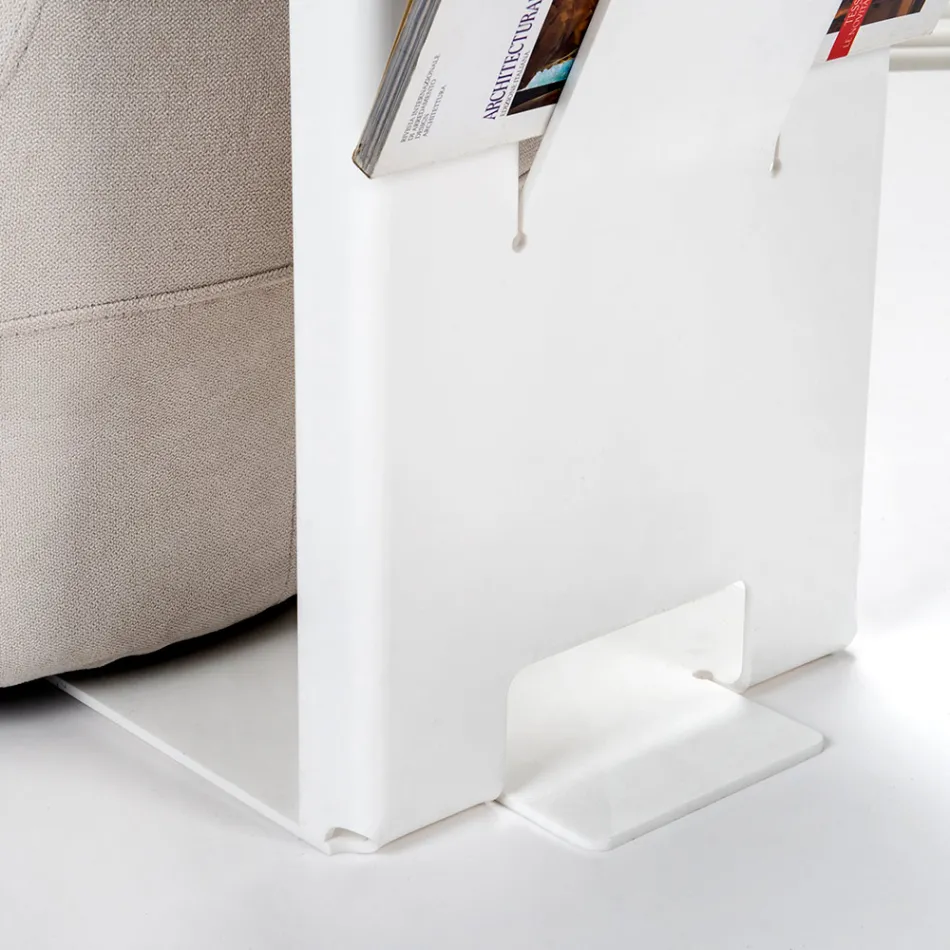 Tavolino da Salotto con Portariviste in Plexiglass Made in Italy - Belle Viadurini