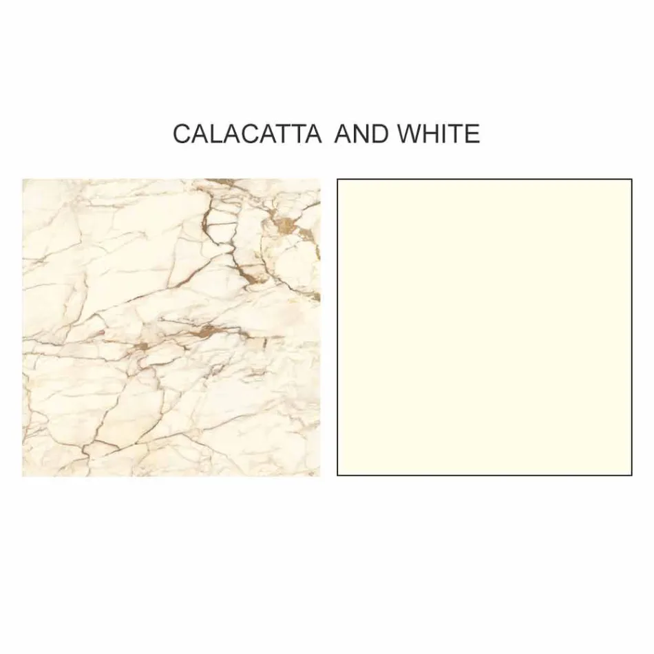 Tavolino da Salotto Design con 2 Piani Rotondi in Gres Made in Italy - Stoccolma Viadurini