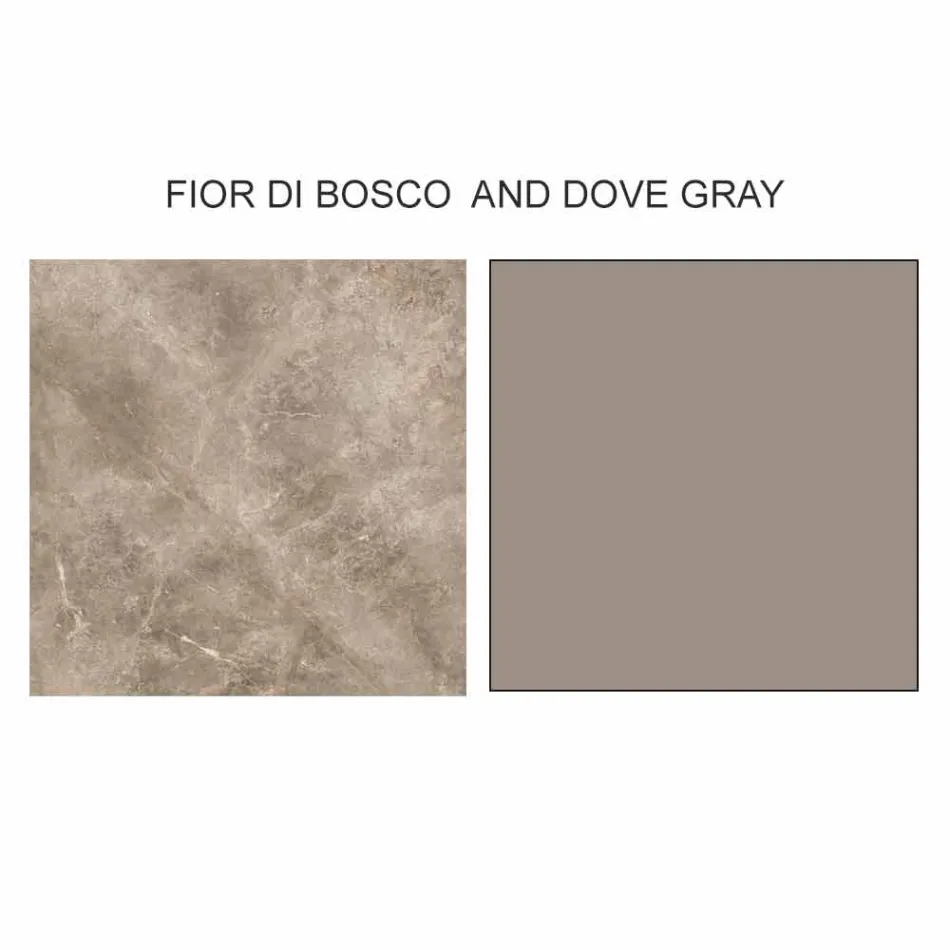 Tavolino da Salotto Design con 2 Piani Rotondi in Gres Made in Italy - Stoccolma Viadurini