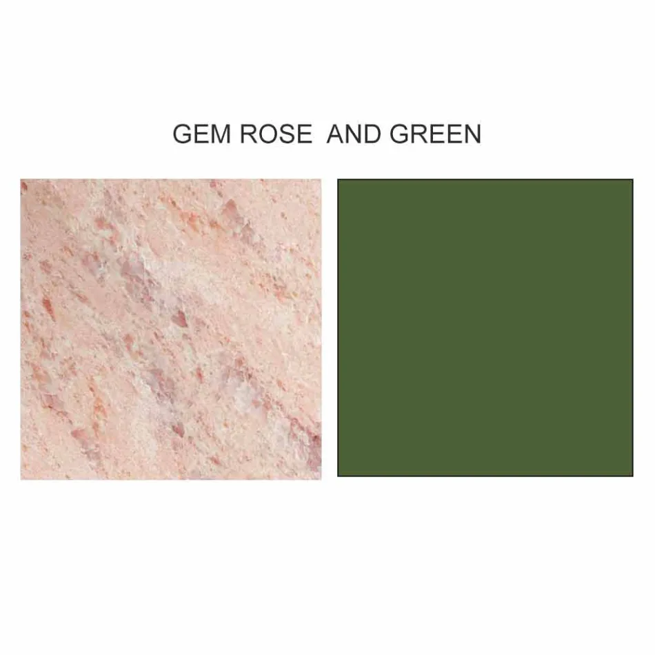 Tavolino da Salotto Design con 2 Piani Rotondi in Gres Made in Italy - Stoccolma Viadurini