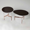 Tavolino da Salotto di Design con Piano in Legno Made in Italy - Cinci