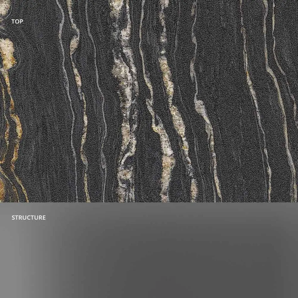 Tavolino da Salotto di Design in Marmo con Base in Vetro Made in Italy - Molino Viadurini