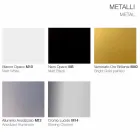 Tavolino da Salotto in Cristallo Extrachiaro e Metallo Made in Italy - Livigno Viadurini