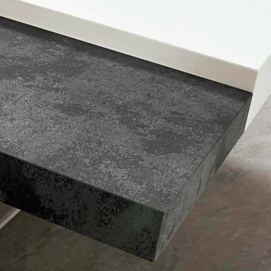 Tavolino da Salotto in Fenix con Piedini Trasparenti Made in Italy - Justin Viadurini