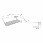 Tavolino da Salotto in Fenix con Piedini Trasparenti Made in Italy - Justin Viadurini