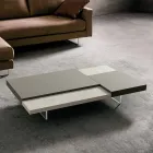 Tavolino da Salotto in Fenix con Piedini Trasparenti Made in Italy - Justin Viadurini