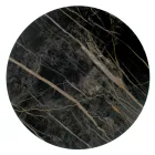 Tavolino da Salotto in Grès con Base in Acciaio Realizzato in Italia - Aspira Viadurini