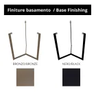 Tavolino da Salotto in Grès con Base in Acciaio Realizzato in Italia - Aspira Viadurini