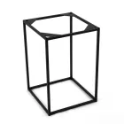 Tavolino da Salotto in Grès e Base in Acciaio Made in Italy - Birba Viadurini