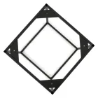 Tavolino da Salotto in Grès e Base in Acciaio Made in Italy - Birba Viadurini