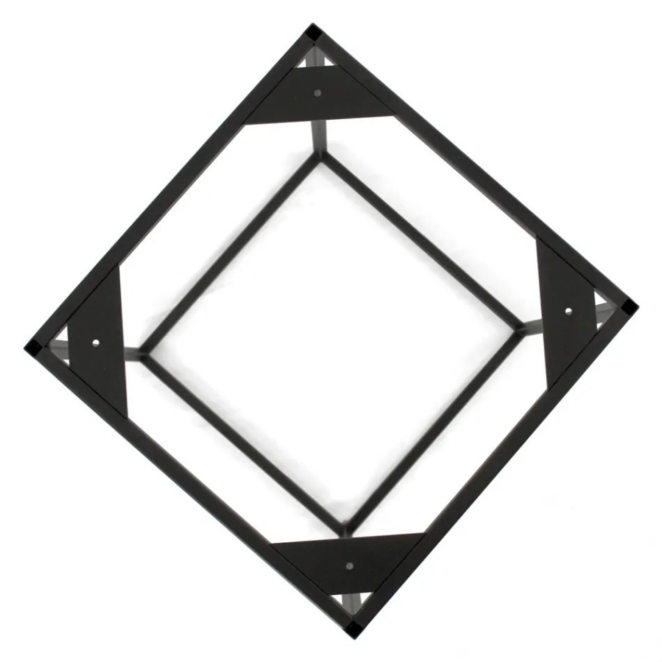 Tavolino da Salotto in Grès e Base in Acciaio Made in Italy - Birba Viadurini