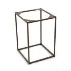 Tavolino da Salotto in Grès e Base in Acciaio Made in Italy - Birba Viadurini