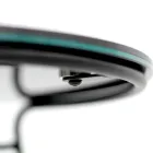 Tavolino da Salotto in Grès Porcellanato e Base Rotonda Made in Italy - Tullia Viadurini