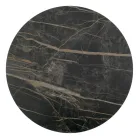 Tavolino da Salotto in Grès Porcellanato e Base Rotonda Made in Italy - Tullia Viadurini