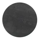 Tavolino da Salotto in Grès Rotondo e Base con 3 Mezzelune Made in Italy - Arepa Viadurini