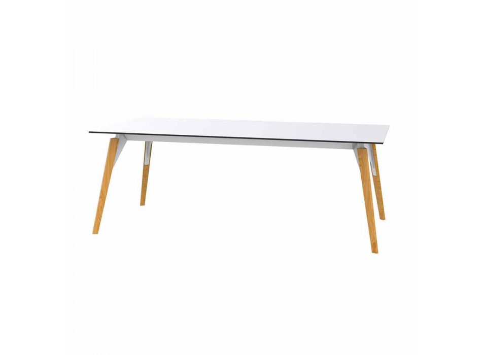 Tavolino da Salotto in Laminato Bianco o Nero in 2 Misure - Faz Wood by Vondom Viadurini
