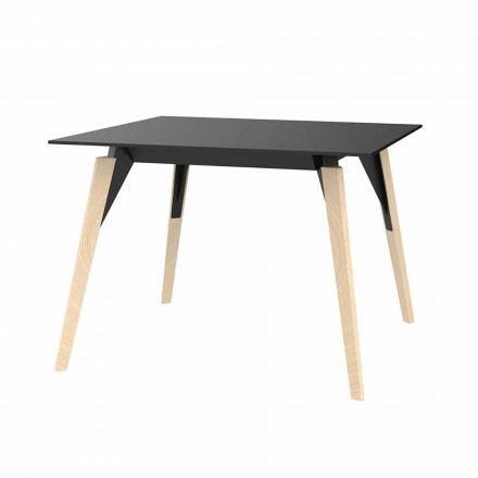 Tavolino da Salotto in Legno e Hpl Vari Colori 2 Misure - Faz Wood by Vondom Viadurini