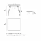 Tavolino da Salotto in Legno e Hpl Vari Colori 2 Misure - Faz Wood by Vondom Viadurini