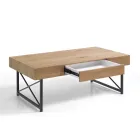 Tavolino da Salotto in MDF Rivestito Melaminico - Mercurio Viadurini