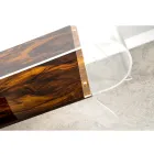 Tavolino da Salotto in Plexiglass Trasparente o con Legno di Design - Gesso Viadurini
