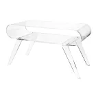 Tavolino da Salotto in Plexiglass Trasparente o con Legno di Design - Gesso Viadurini