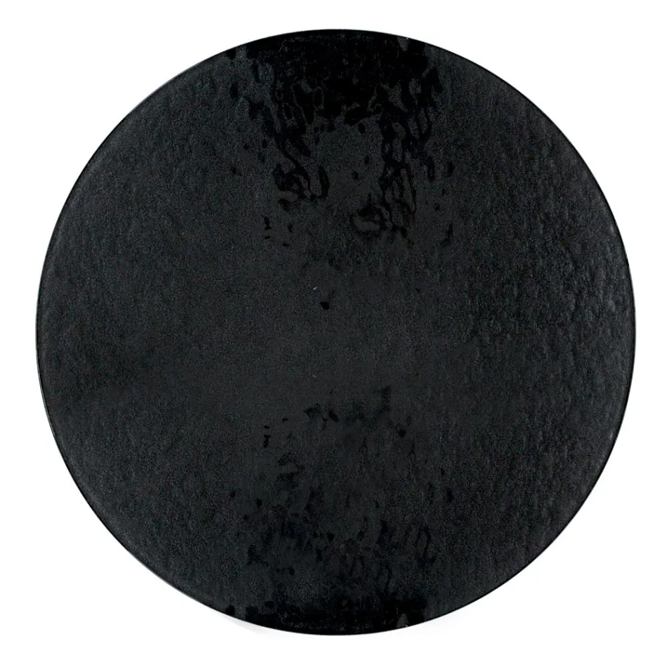 Tavolino da Salotto in Vetro e Base con 3 Mezzelune Made in Italy - Arepa Viadurini