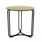 Tavolino da Salotto in Vetro e Base con 3 Mezzelune Made in Italy - Arepa Viadurini