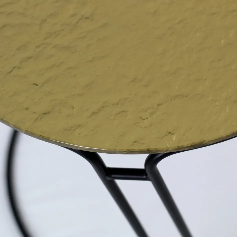 Tavolino da Salotto in Vetro e Base Rotonda Made in Italy - Tullia Viadurini