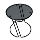 Tavolino da Salotto in Vetro e Base Rotonda Made in Italy - Tullia Viadurini