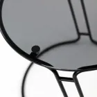 Tavolino da Salotto in Vetro e Base Rotonda Made in Italy - Tullia Viadurini