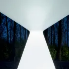 Tavolino da Salotto Luminoso con Coperchio in Polietilene Bianco - Acuto Viadurini