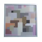 Tavolino da salotto moderno 50x50cm in metallo Nina, made in Italy Viadurini