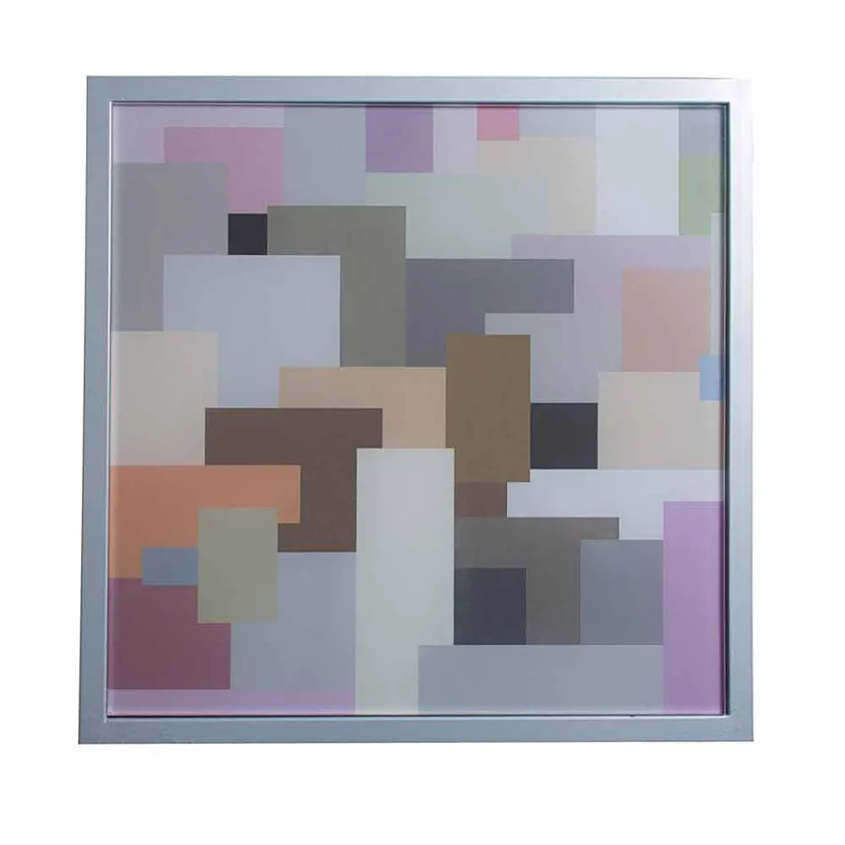 Tavolino da salotto moderno 50x50cm in metallo Nina, made in Italy Viadurini