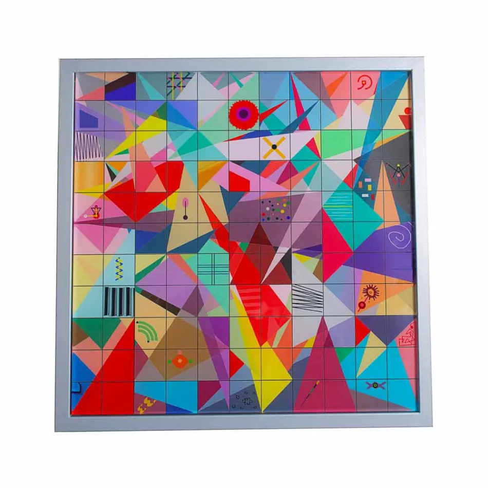 Tavolino da salotto moderno 50x50cm in metallo Nina, made in Italy Viadurini