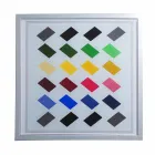 Tavolino da salotto moderno 50x50cm in metallo Nina, made in Italy Viadurini