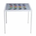 Tavolino da salotto moderno 50x50cm in metallo Nina, made in Italy Viadurini