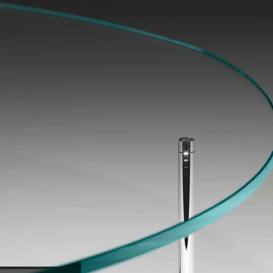 Tavolino da Salotto Moderno con Piano in Vetro Made in Italy - Cinci Viadurini