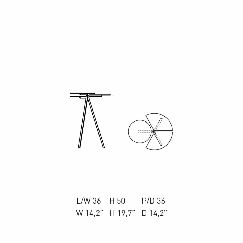 Tavolino da Salotto Moderno in Lamiera Colorata di Design Originae - Ladybug Viadurini