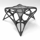 Tavolino da salotto moderno in vetro e Adamantx® Lunar Table#2  Viadurini