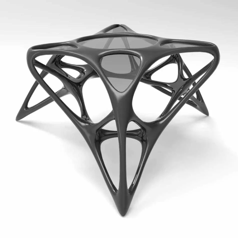 Tavolino da salotto moderno in vetro e Adamantx® Lunar Table#2  Viadurini