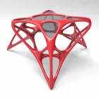 Tavolino da salotto moderno in vetro e Adamantx® Lunar Table#2  Viadurini