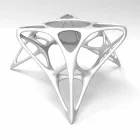 Tavolino da salotto moderno in vetro e Adamantx® Lunar Table#2  Viadurini