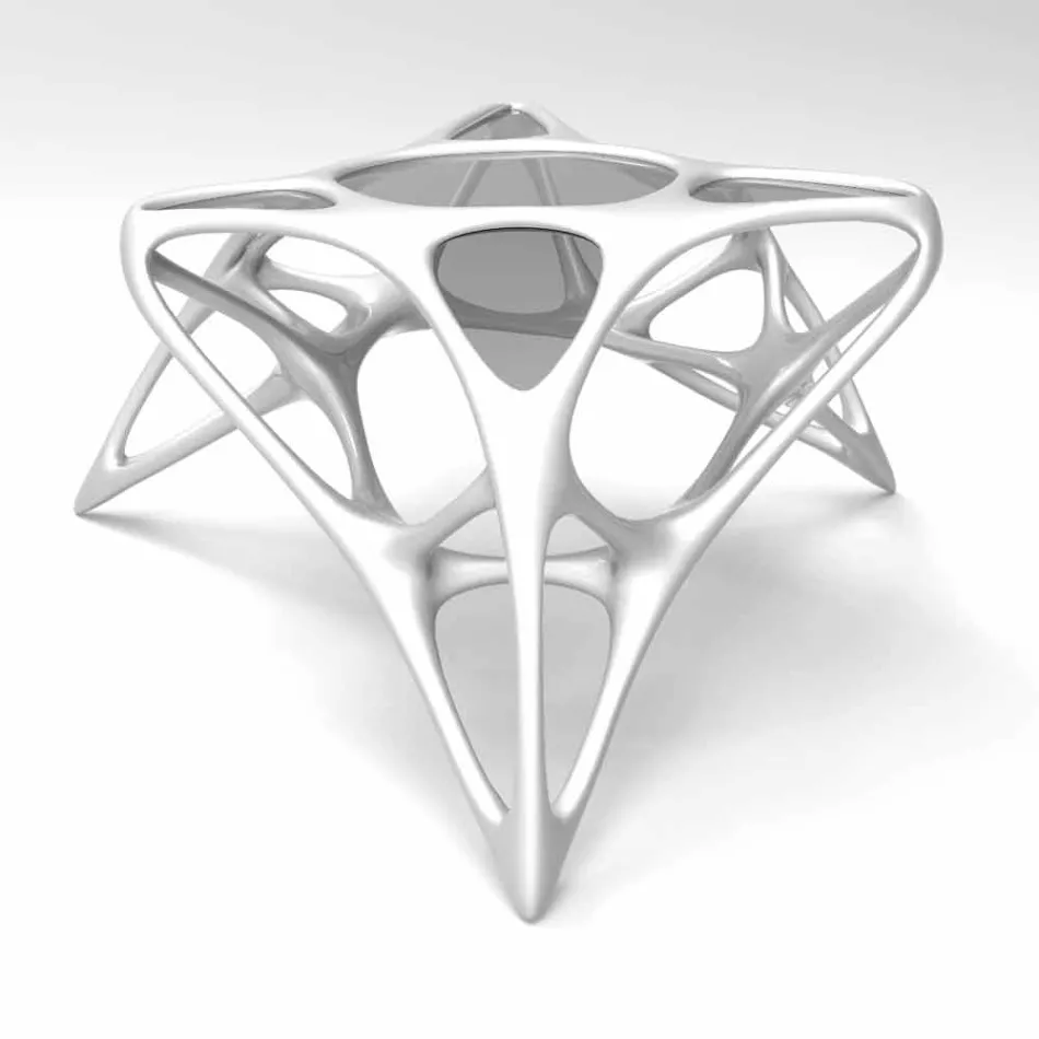 Tavolino da salotto moderno in vetro e Adamantx® Lunar Table#2  Viadurini