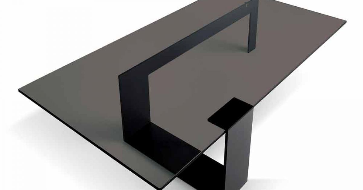 Tavolino Moderno In Vetro Temperato E Metallo Nero - 67x66x40 Cm, Minimalista Per Soggiorno, Facile Da Montare