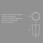 Tavolino da Salotto Moderno Rotondo in Metallo e Marmo di Alta Qualità- Raphael Viadurini