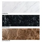 Tavolino da Salotto Moderno Rotondo in Metallo e Marmo di Alta Qualità- Raphael Viadurini